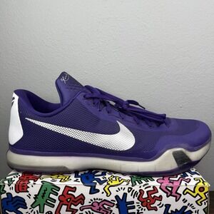 Nike Kobe 10 TB Court Purple Size 17‎ Good Condition 813030-501 Basketball Shoes